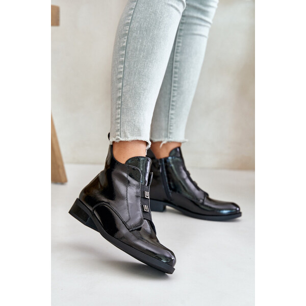 Inello Dámske členkové topánky HY42-717 Black - S.Barski 63058259