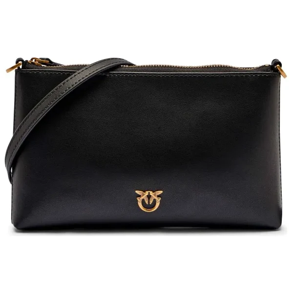 Pinko Kožené listová kabelka FLAT HORIZONTAL MINI VITELLO S 63056269