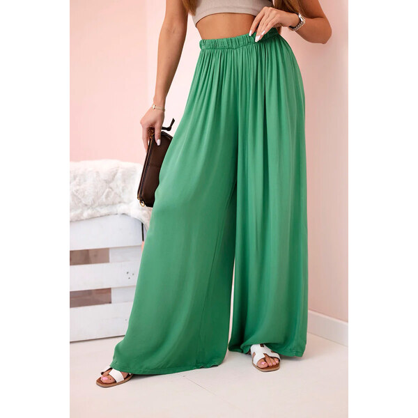 Fashionweek Dámske nohavice ľahké vzdušné so širokými nohavicami K3180 63062553