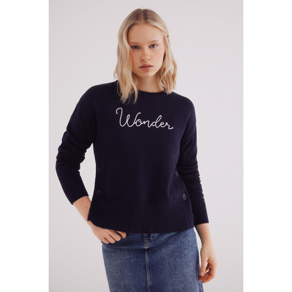 SPRINGFIELD Dámsky sveter s gombíkmi na bokoch 63062703