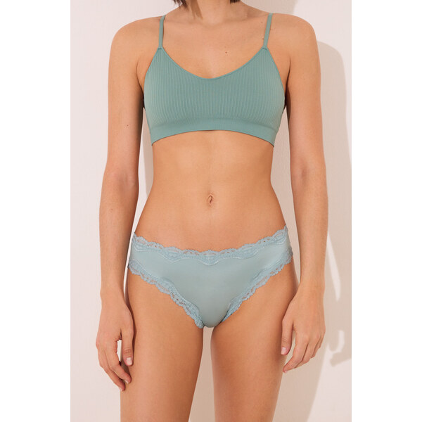 womensecret Brazílske nohavičky s čipkou 63062842