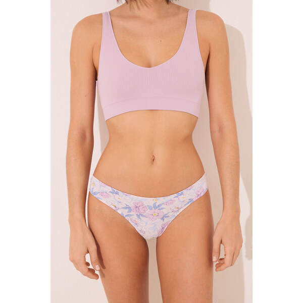 womensecret Klasické vzorované nohavičky z mikrovlákna 63062843