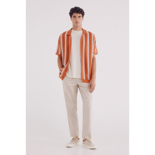 SPRINGFIELD Pohodlné pánske Slim Fit chinos nohavice 63062874