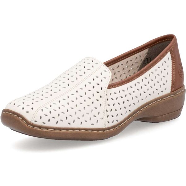 Dámske mokasíny RIEKER 413B1-60 béžová S5 63064151