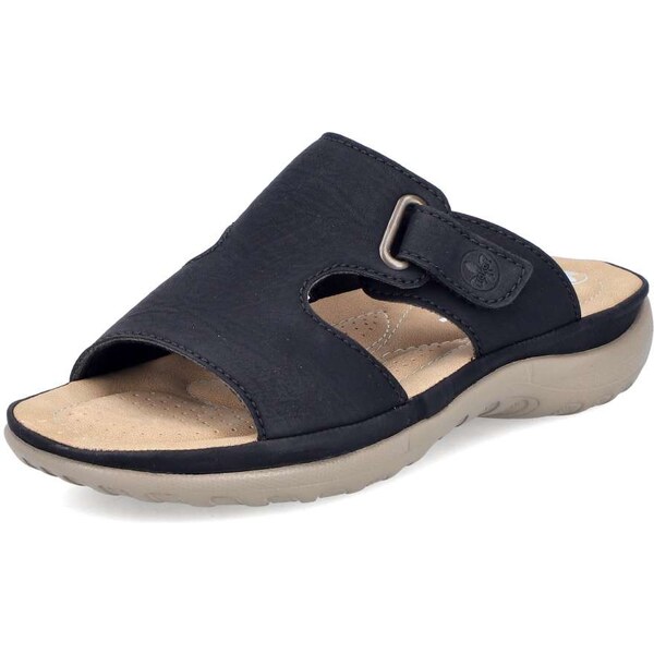 Dámske šľapky RIEKER 64806-00 čierna S5 63064154