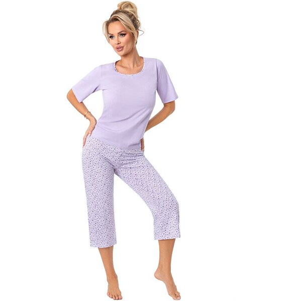 Donna Dámske pyžamo Fiorella 3/4 fialové 63208858