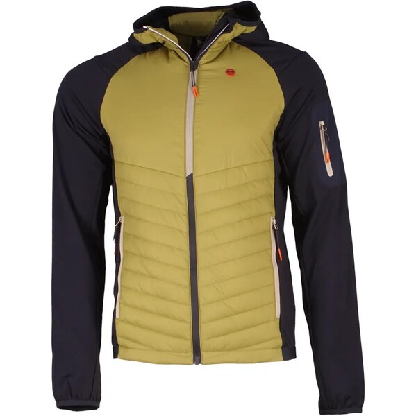 Pánska zateplená mikina GTS 405951 khaki 63069385