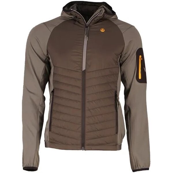 Pánska zateplená mikina GTS 405951 hnedá 63069386