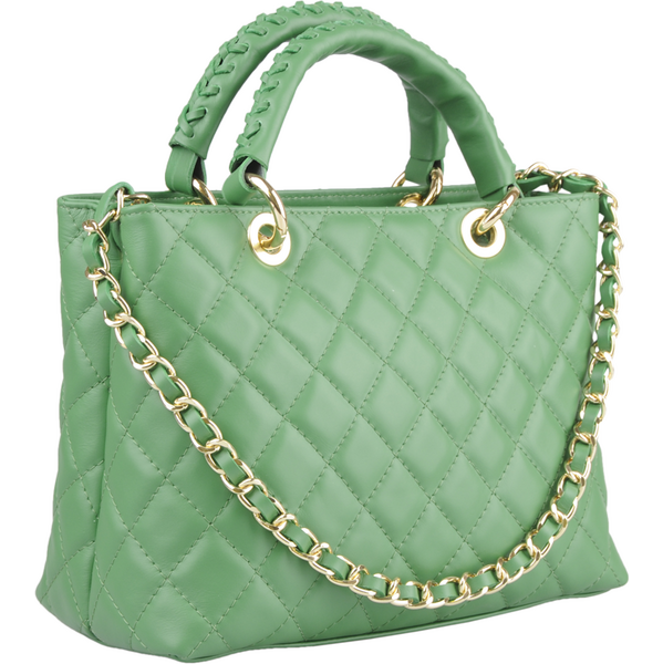 Zelená kožená talianska kabelka Xenia Verde Chiara NovaKabelka.sk 63069419