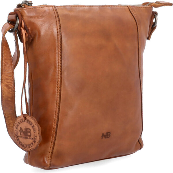 Kožená kabelka crossbody Noelia Bolger koňaková NB 2086 KO 22440023