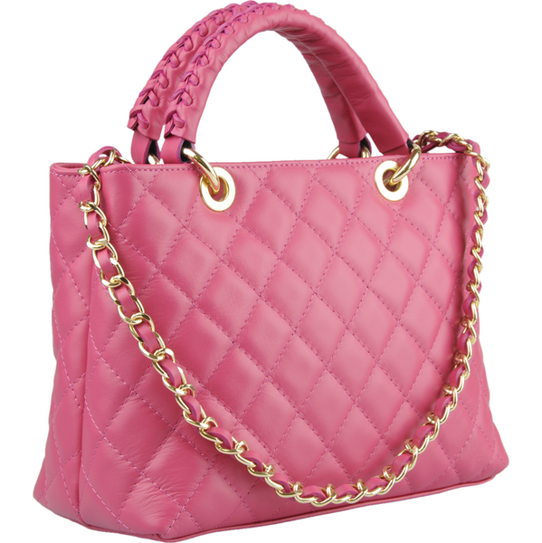 Ružová kožená talianska kabelka Xenia Fuxia NovaKabelka.sk 63073792