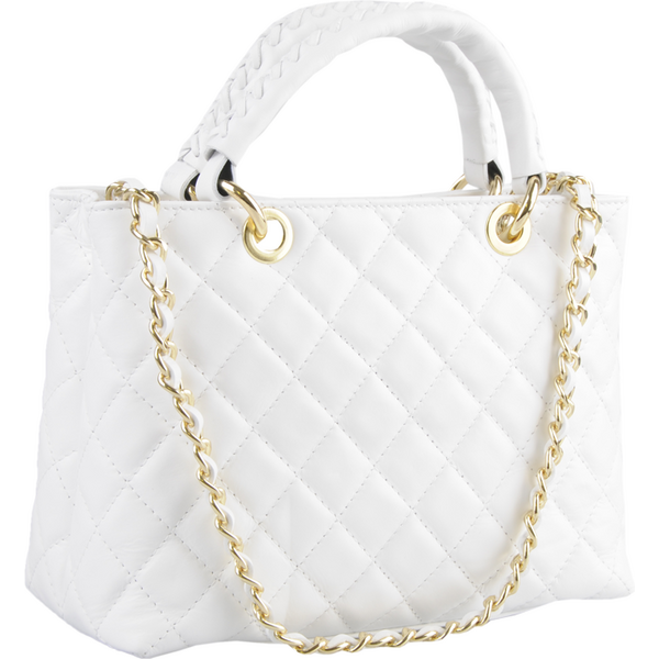 Biela kožená talianska kabelka Xenia Bianca NovaKabelka.sk 63073791