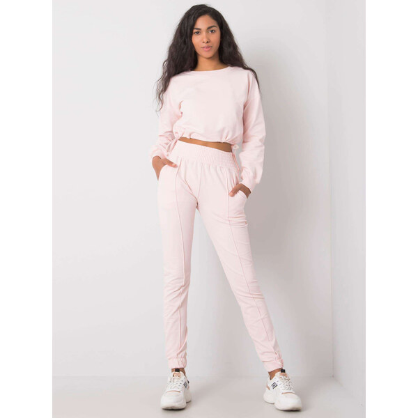 RUE PARIS Svetlo ružová tepláková súprava RV-KMPL-6692.70-pink 57947576