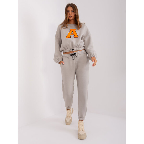 BASIC Sivá tepláková súprava bez kapucne EM-KMPL-804.00P-grey 46506500