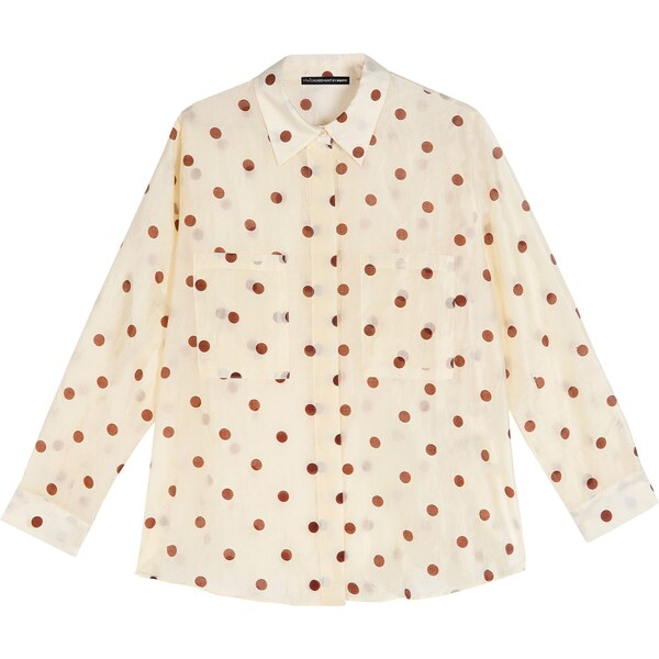 Lola Casademunt Blúzka šedobiela 63165858