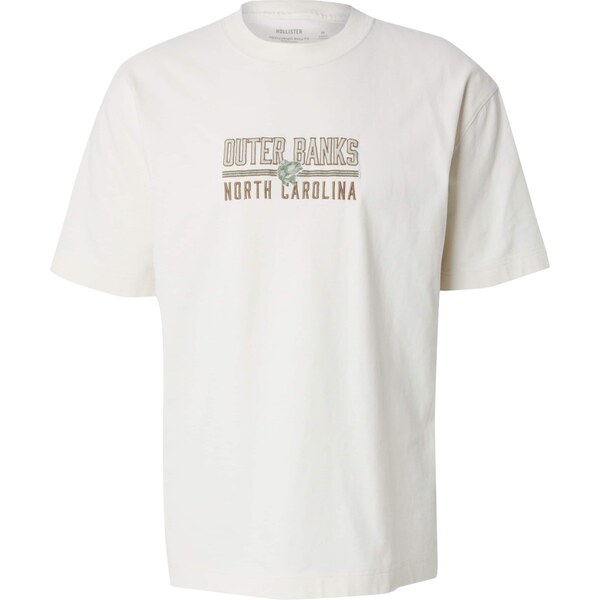 HOLLISTER Tričko DESTINATIONS hnedá / zelená / prírodná biela 63080751