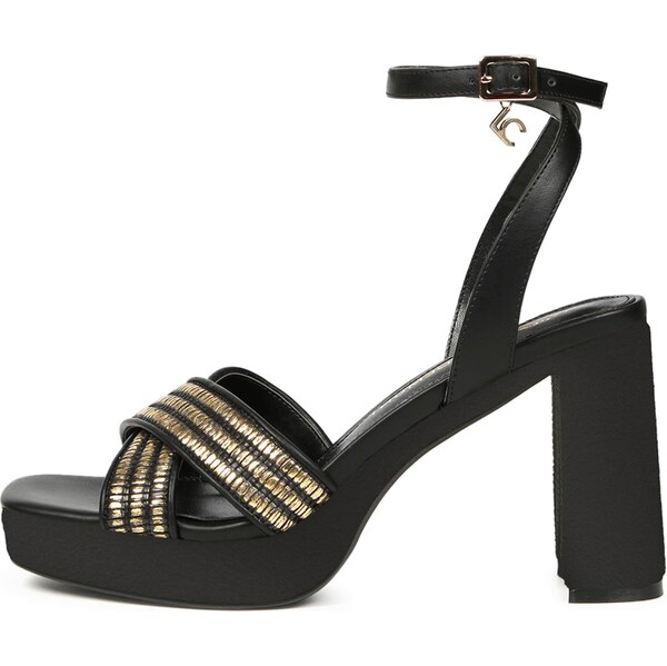 Lola Casademunt Remienkové sandále žltá / čierna 63080024