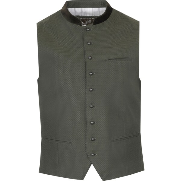 MARJO Krojová vesta Wattendorf olivová / tmavozelená 63080156