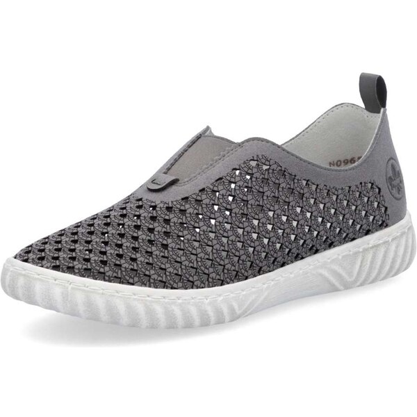 Dámske mokasíny RIEKER N0965-43 sivá S5 63080968