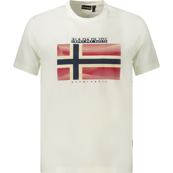 Biele tričko Napapijri s krátkym rukávom 64708027