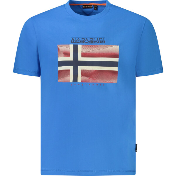 Modré tričko Napapijri s krátkym rukávom 64711341