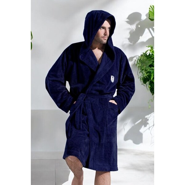 L&L Pánsky župan Ivo tmavo modrý 5536390