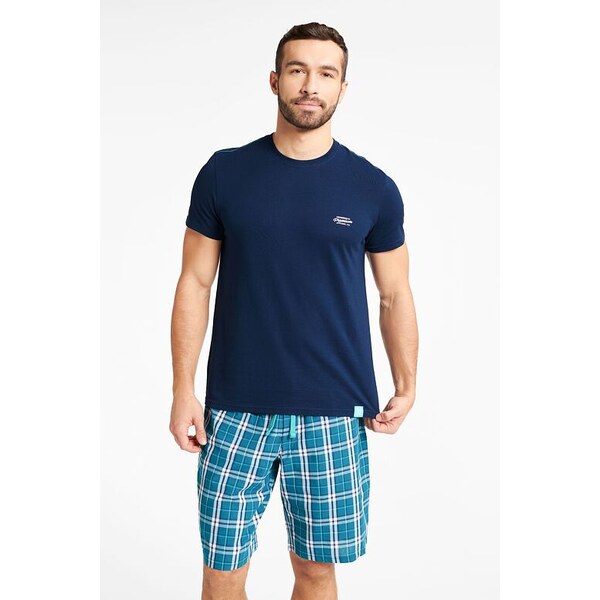 Henderson Pánske pyžamo Weston tmavo modré 57956798