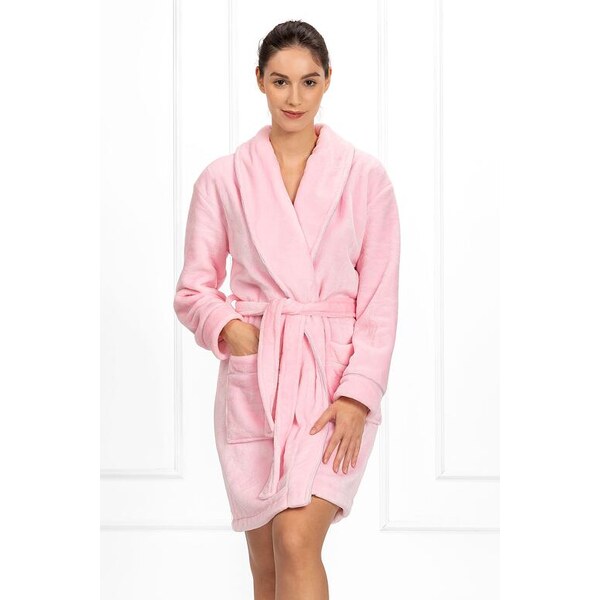 Momenti per me Hebký dámsky župan Cassidy ružový 39563406