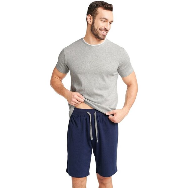 Henderson Pánske pyžamo Wend sivé 57956814