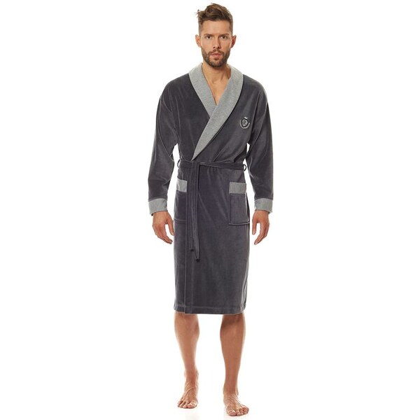 L&L Pánsky župan Royal tmavo sivý 41639080