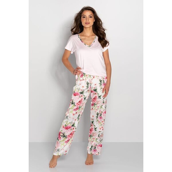 Momenti per me Luxusné dámske pyžamo Ines ružové 43791053