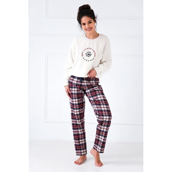 Sensis Dámske zateplené pyžamo Better krémové 46717173