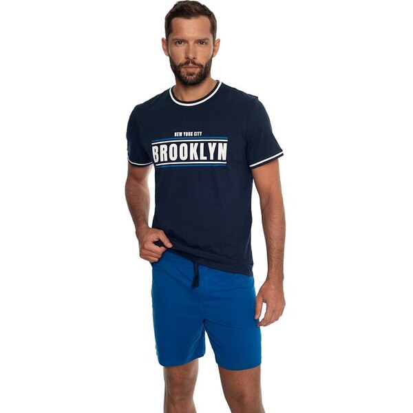 Henderson Pánske pyžamo City modré 57956848