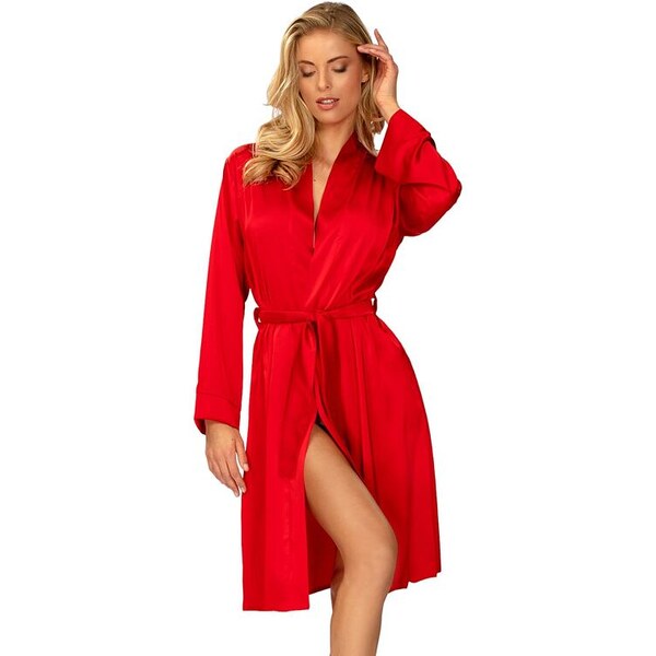 DKaren Saténový župan Amina červený 49216517