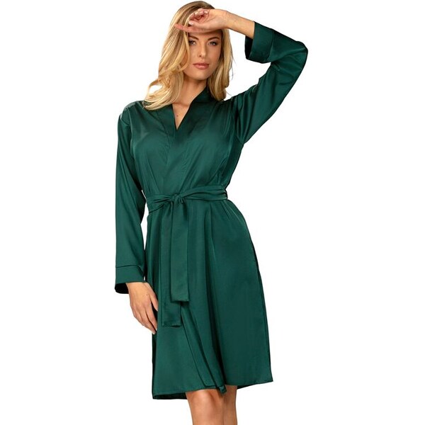 DKaren Saténový župan Amina zelený 49216520