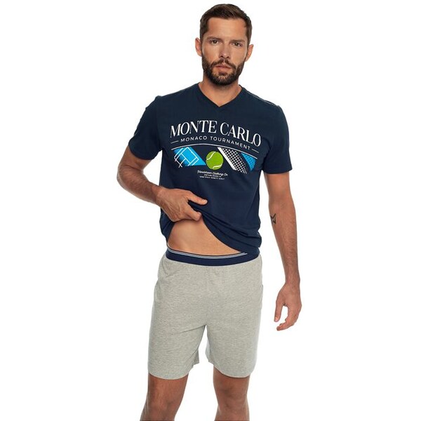 Henderson Pánske pyžamo Court modré 57956861