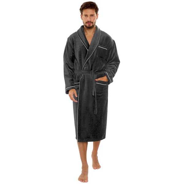 De Lafense Pánsky savý župan Manuele tmavosivý 54155093