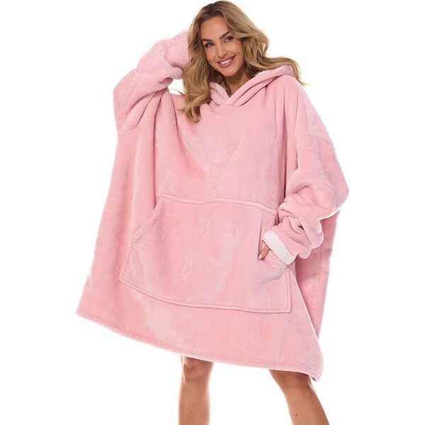 L&L Maxi mikina ružová bez potlače 56584171