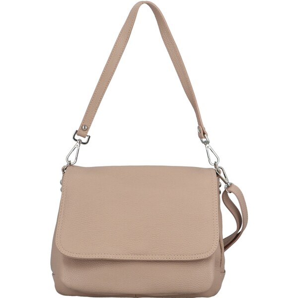 Delami Vera Pelle Dámska kožená crossbody kabelka púdrová - Delami 63109181