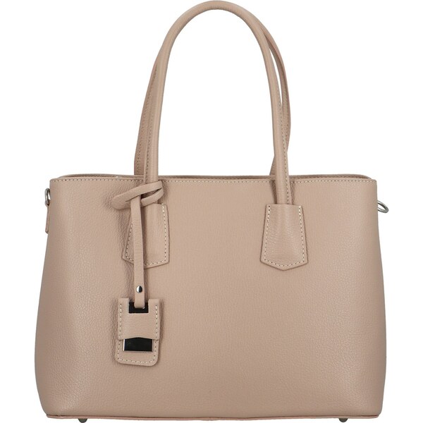 Delami Vera Pelle Dámska kožená kabelka cez rameno púdrová - Delami 63109163