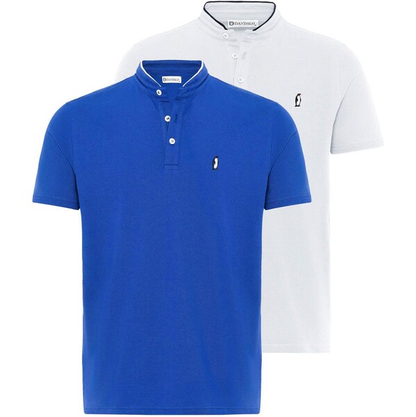 Dandalo Tričko neónovo modrá / biela 63087503