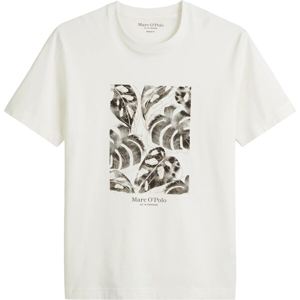 Marc OPolo Tričko tmelová / čierna / vaječná škrupina 63095657