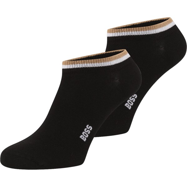 BOSS Ponožky svetlohnedá / čierna / biela 63095735