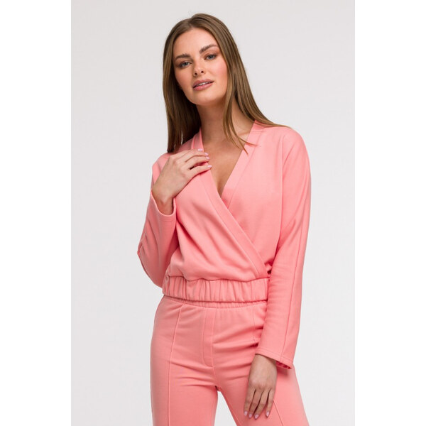 BeWear B292 Zavinovacie tričko - koralové 63092657