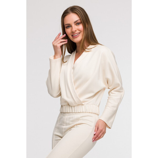 BeWear B292 Zavinovacie tričko - vanilka 63092660