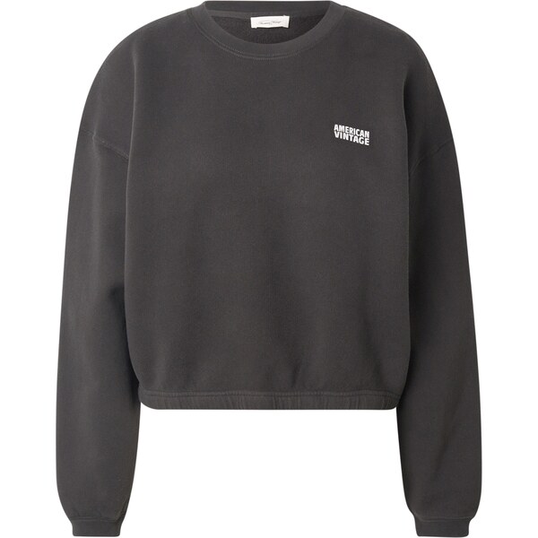 AMERICAN VINTAGE Mikina IZUBIRD čierna / biela 63095204