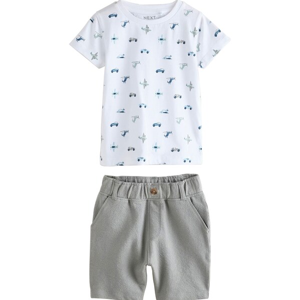 Next Set pastelovo modrá / sivá / biela 63162792