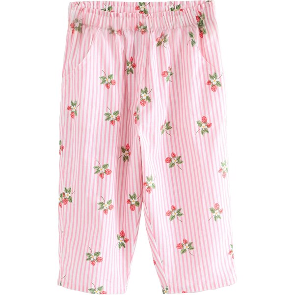 Next Nohavice zelená / ružová / biela 63163051