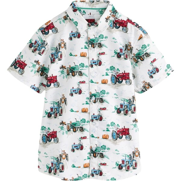 Next Košeľa Cath Kidston svetlomodrá / trávovo zelená / červená / 63095528