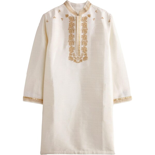 Next Košeľa zlatá / biela 63135060